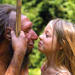 Ein junges Mädchen trifft einen Neanderthaler hautnah