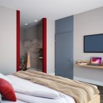 Blick in eines der Familien-Zimmer des Hotel Neues Pastorat