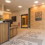 Blick in die Eingangshalle des Hotel Neues Pastorat